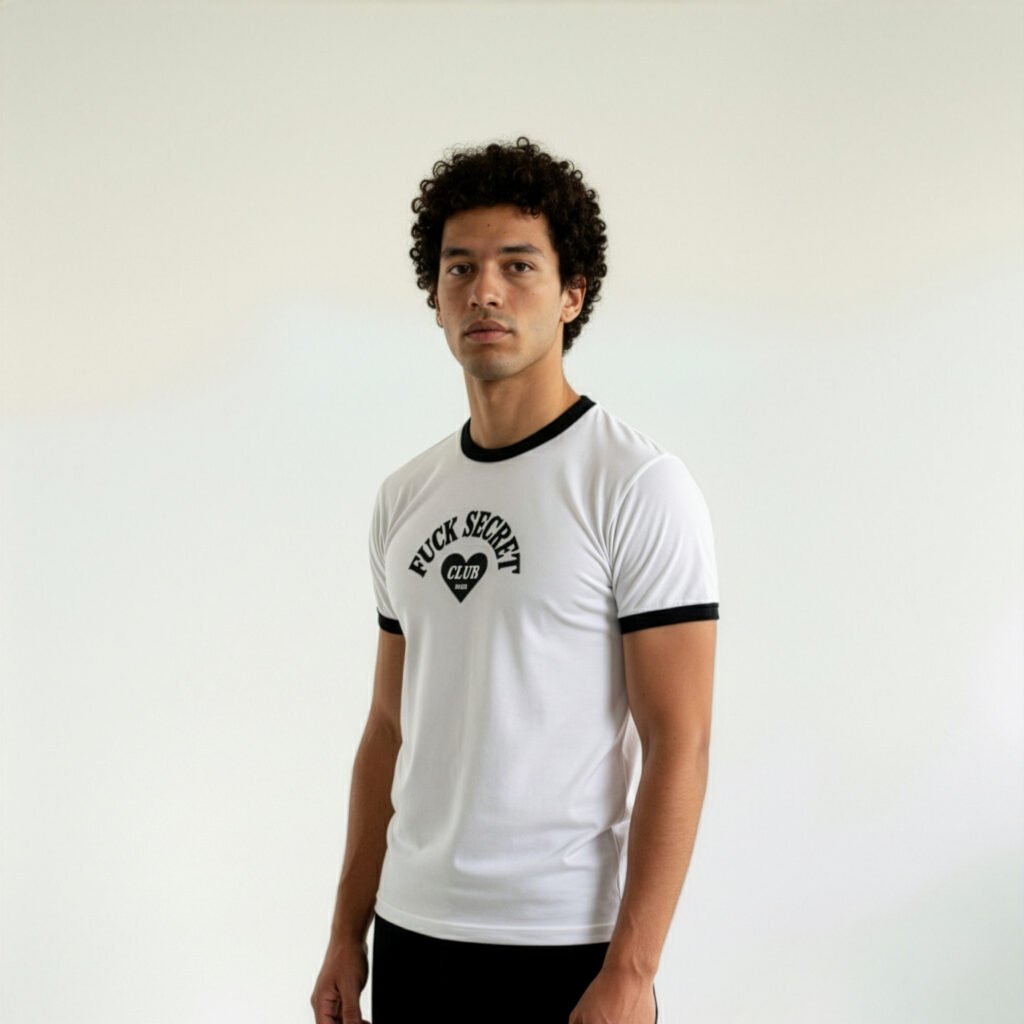 tee secret club white