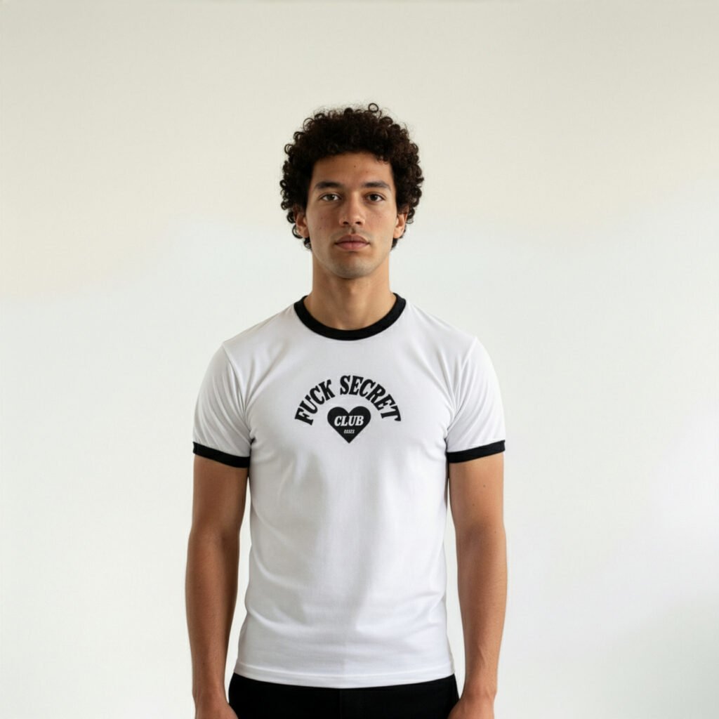 tee secret club white