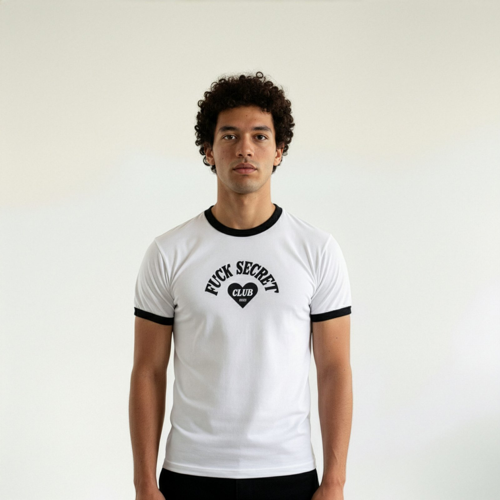 tee secret club white