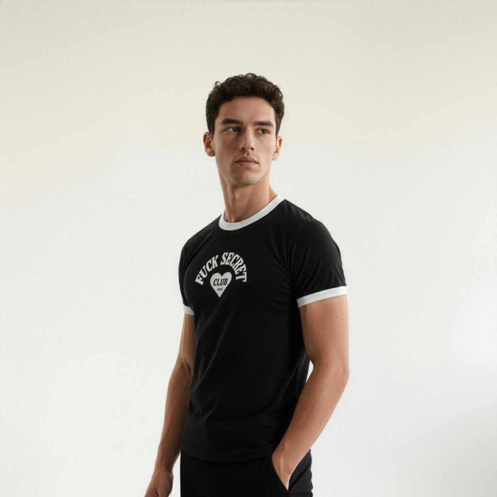 tee secret club black