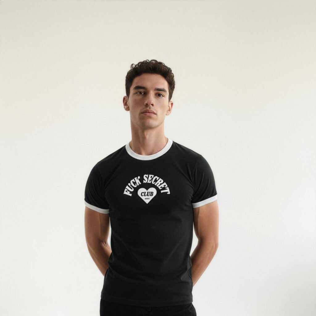 tee secret club black
