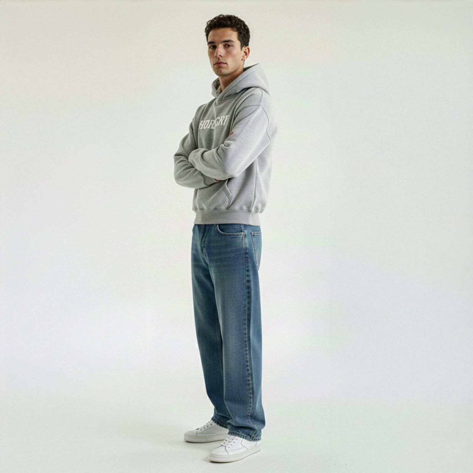 hoodie horngry grey