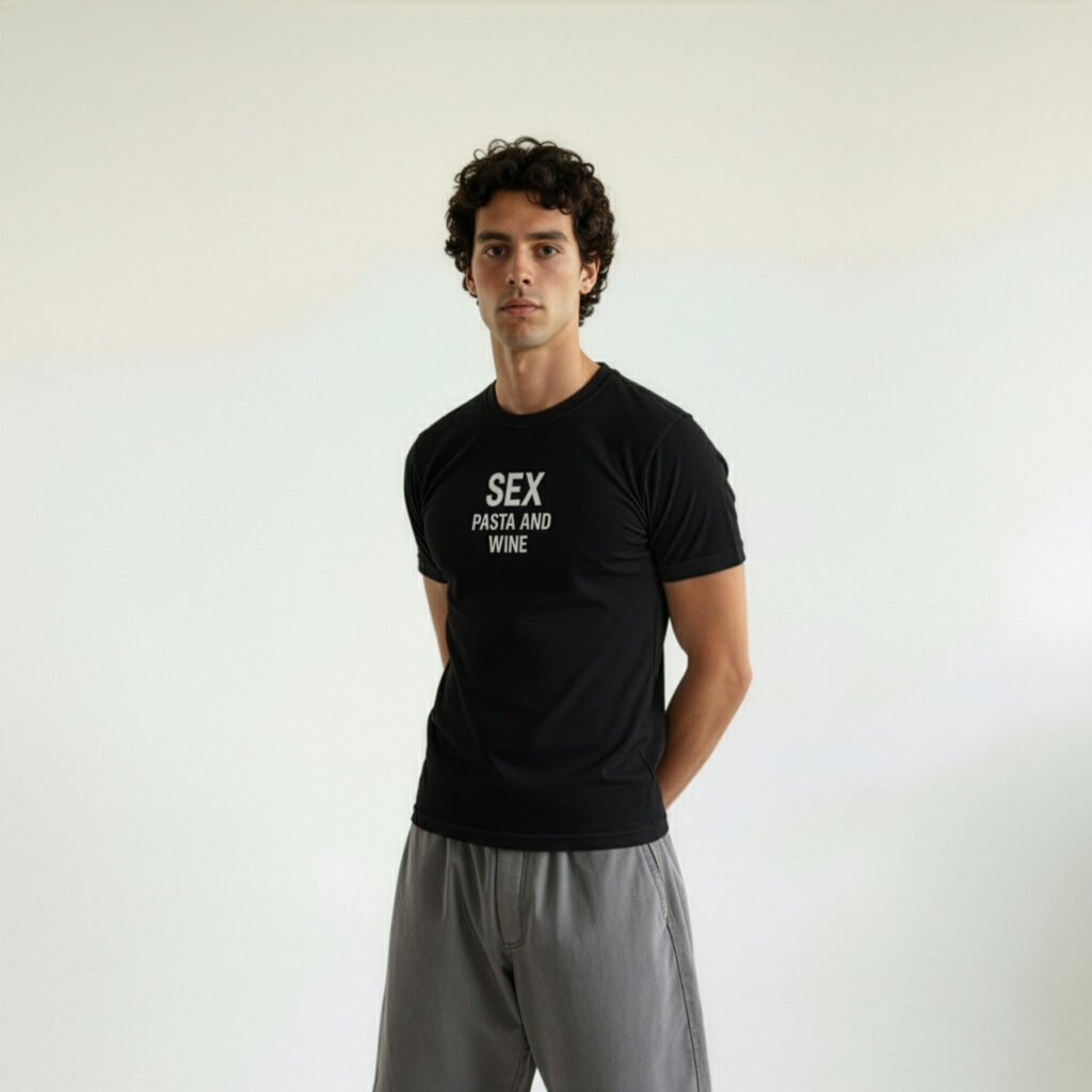 tee pasta black